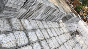 lưu ý thi công gạch terrazzo rẻ quạt 