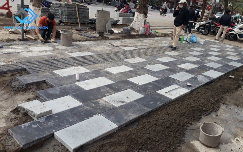 Ảnh minh họa thi công cho vỉa hè