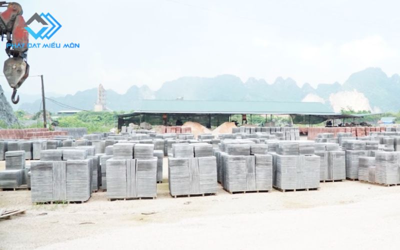 Xưởng sản xuất gạch vỉa hè