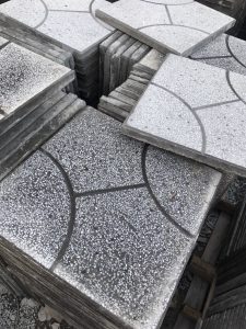Gạch Terrazzo bong bóng hoa văn tròn