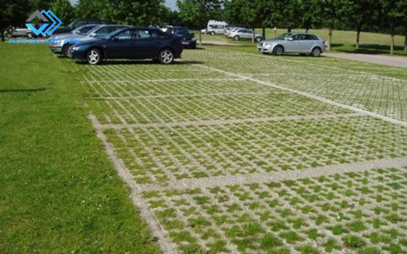 Gạch lỗ xi măng trồng cỏ