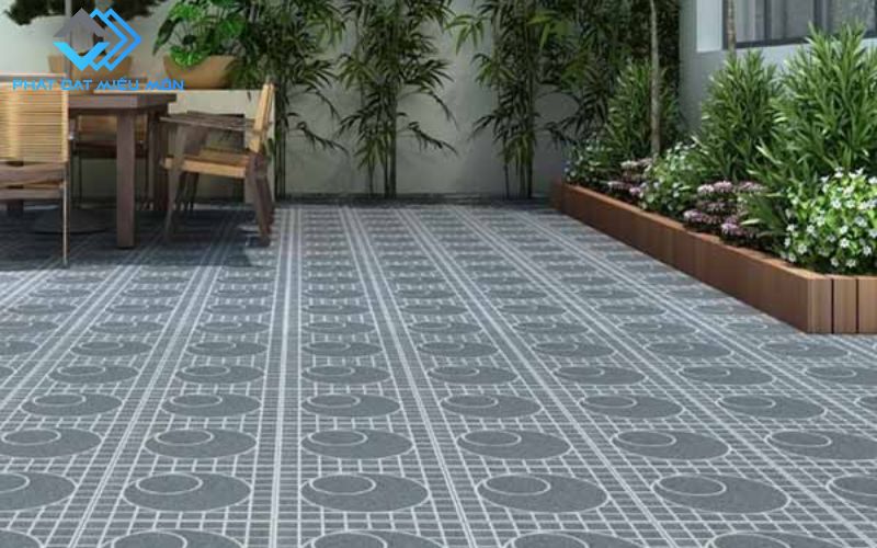 TOP Mẫu Gạch Lát Sân Chống Trơn Đẹp, Giá Rẻ, Bền Bỉ 2025